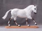 resin model horse painted moore hall white pine equine